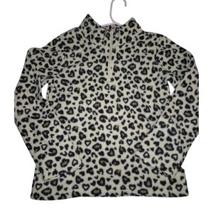 btween Leopard Print Girls Sweater - Black and Brown